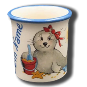 Eierbecher Seehund Mädchen
