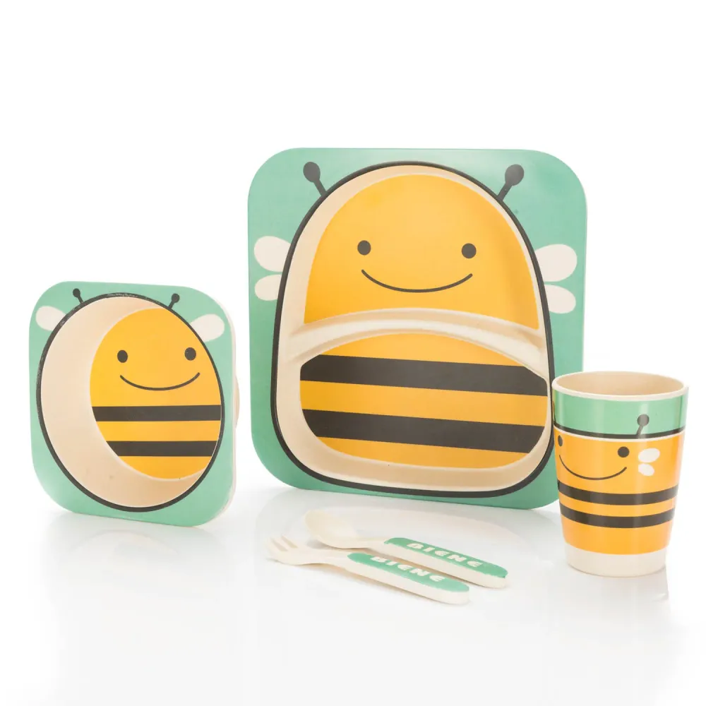 Kindergeschirr - Praktisches Kindergeschirr-Set - Bee
