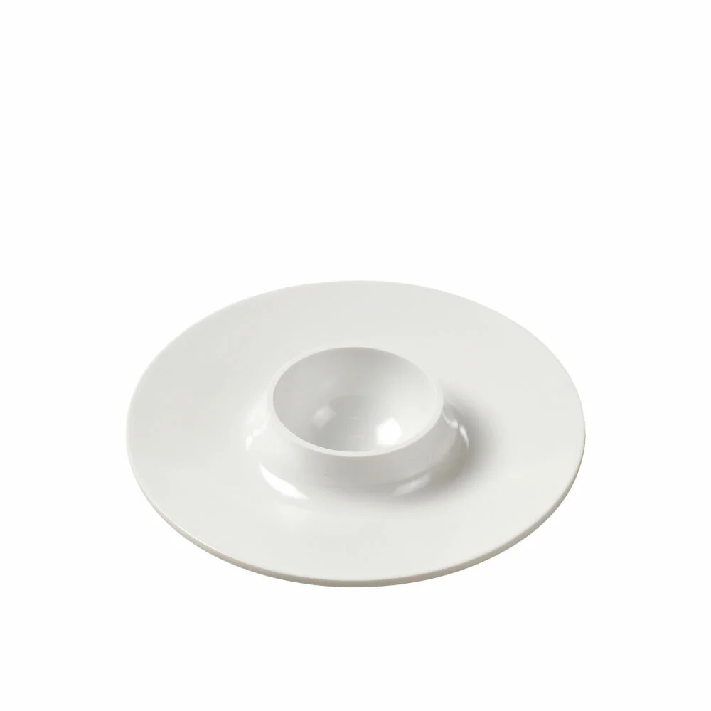 Rosti Eierbecher Hamlet, mit Ablage, Eierhalter, Melamin, Weiß, 23985