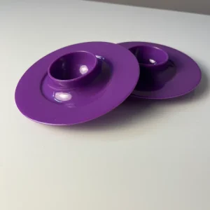 Set: 2x Eierbecher lila stapelbar