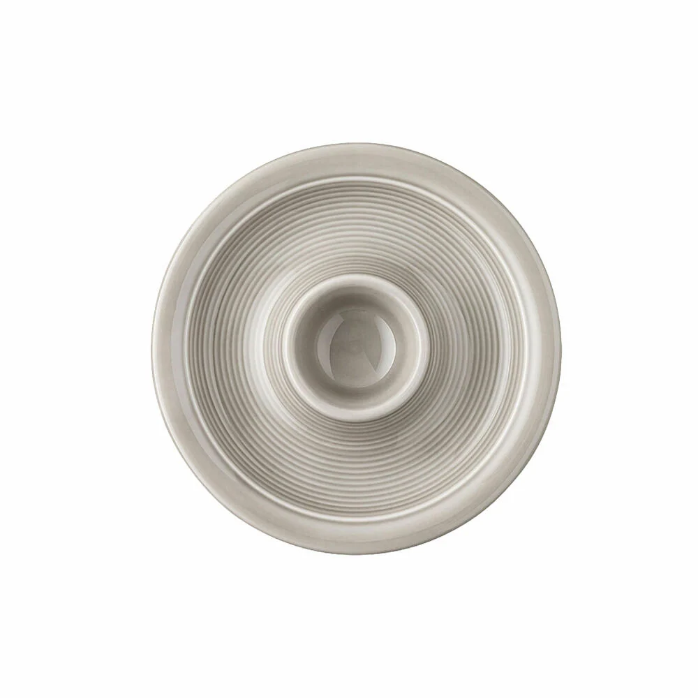 Thomas Trend Colour Eierbecher mit Ablage, Porzellan, Moon Grey, 11400-401919-15525