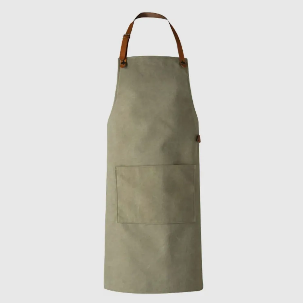 Schürze, Leder grün