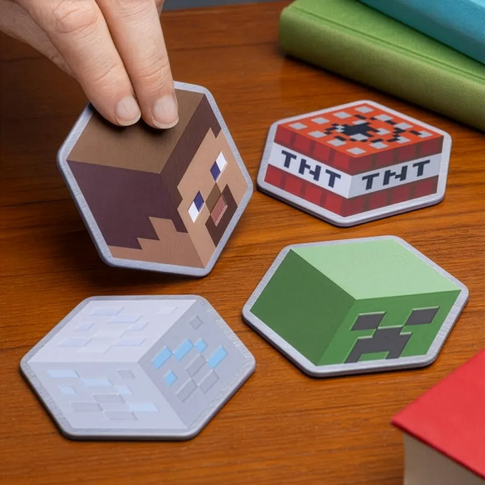 Minecraft Metall Untersetzer