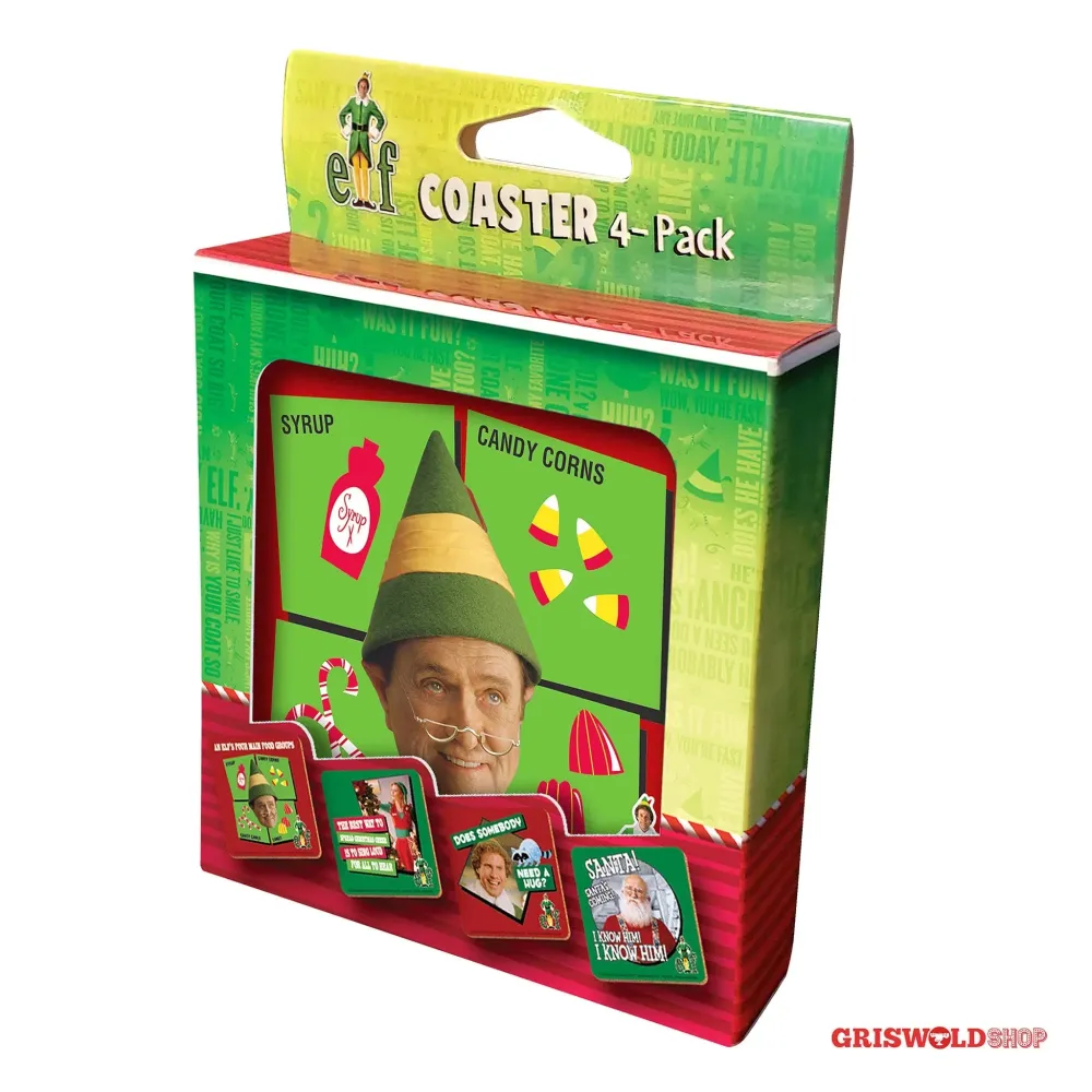 Original Weihnachts ELF Untersetzer 4er Set