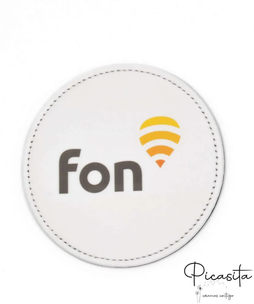 Personalisierte PU-Leder-Untersetzer mit Bild (Packung mit 6)