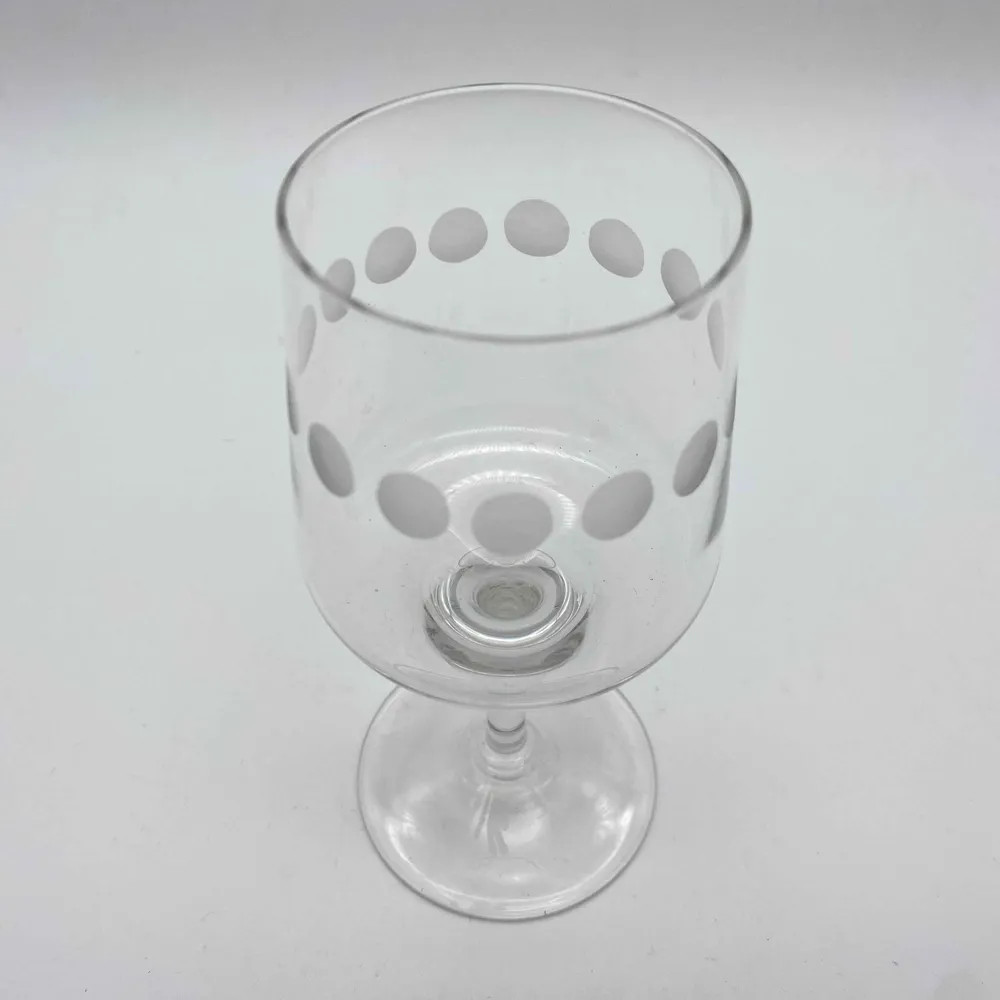 Poschinger Weingläser 5er Set Linsenschliff satiniert 70er transparent
