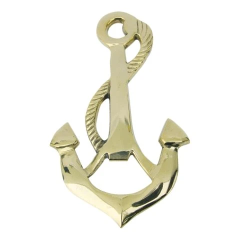 Flaschenöffner Anker – maritimer Flaschenöffner aus Messing