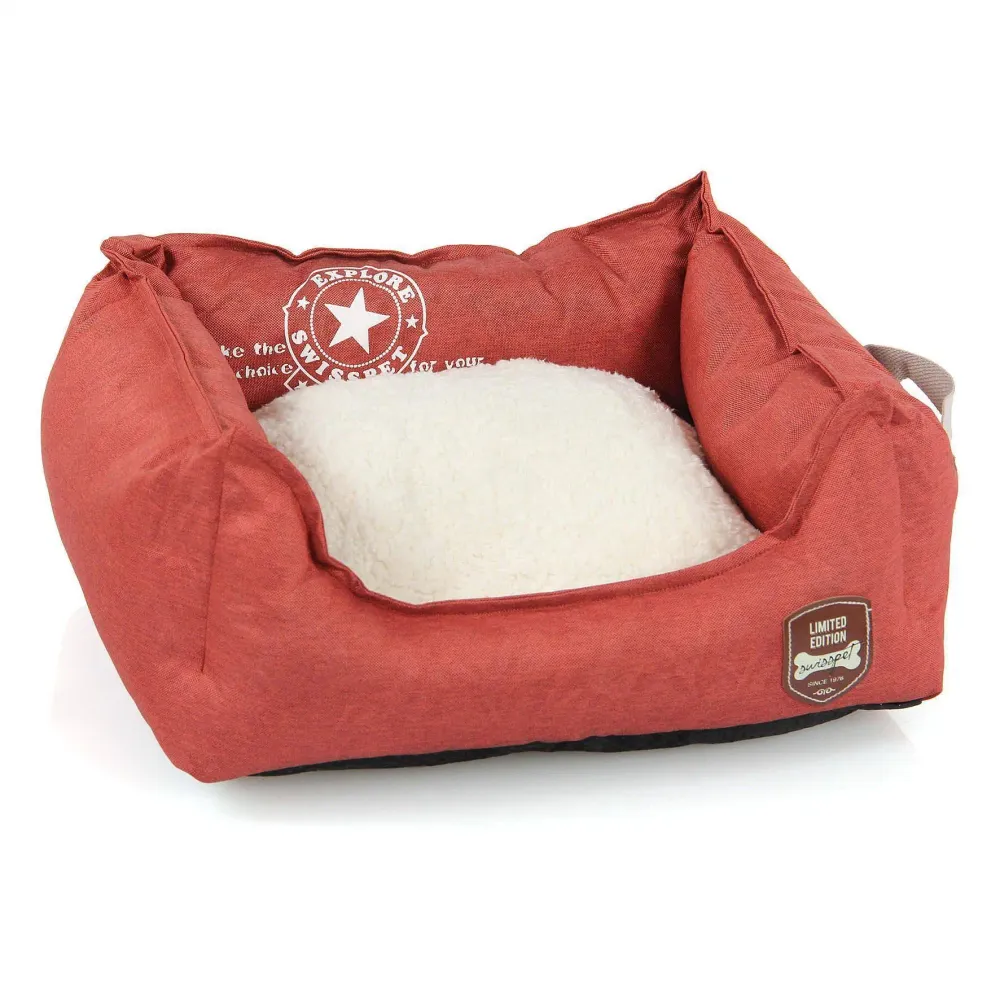 Bett Denim S, rot