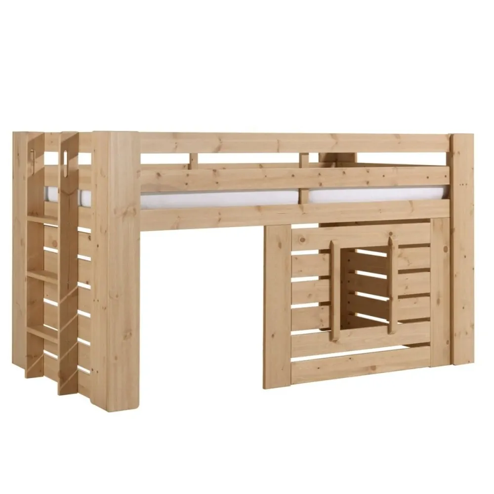 Bett OLIVER Halbhoch - Eichenfinish 90 X 200 Cm