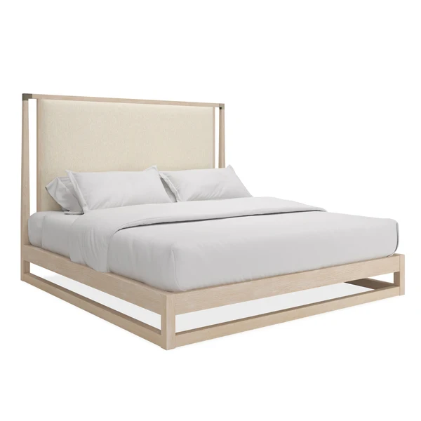 Caracole Pinstripe Light Bett Kingsize CLA-424-122 von instylior