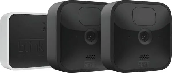 Outdoor System mit 2 Kameras - Schwarz Blink
