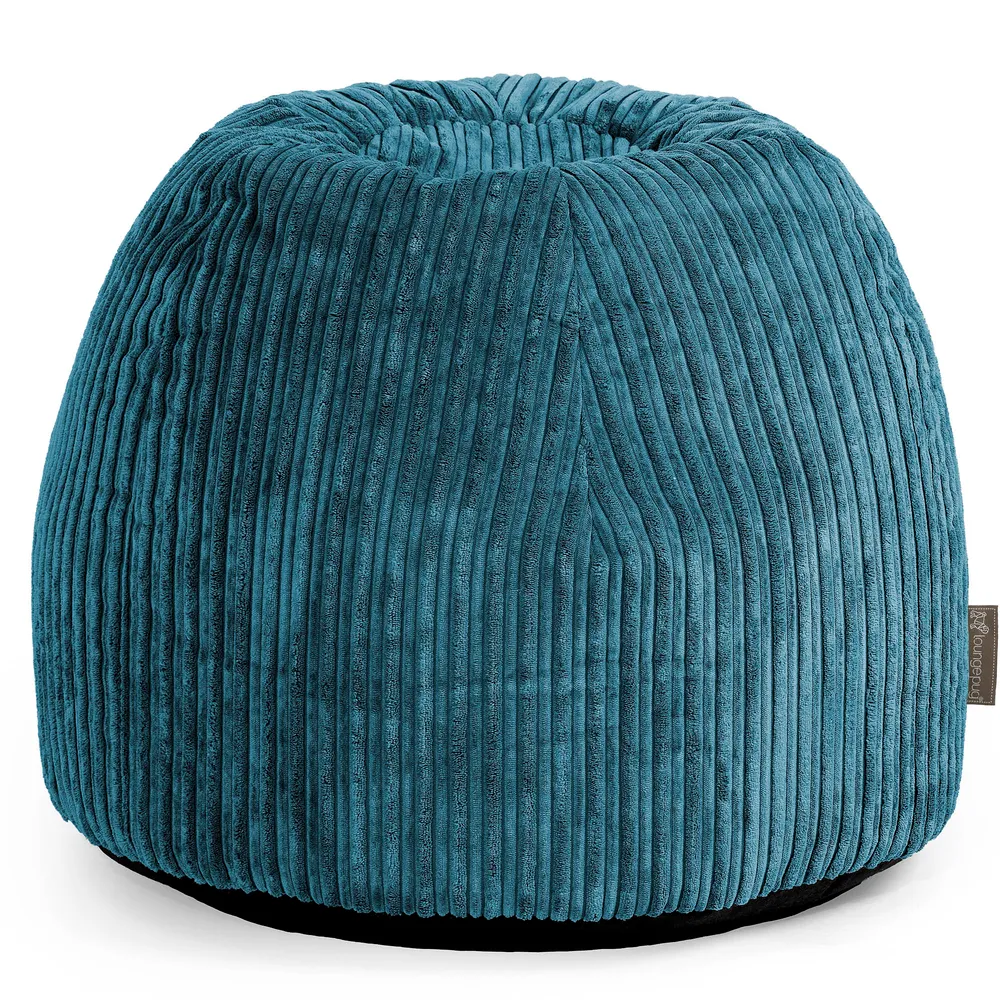 Schminktisch-Pouf-Hocker - Cord Blaugrün