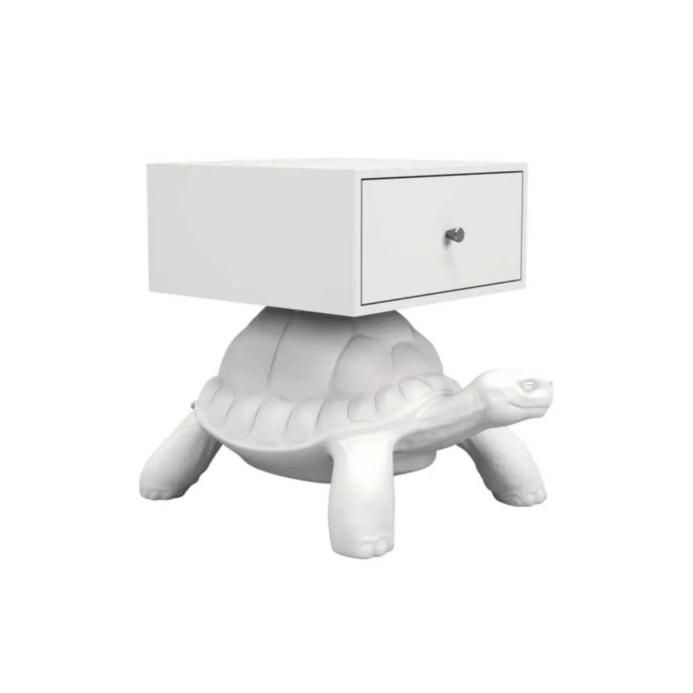 TURTLR CARRY Nachttisch weiß