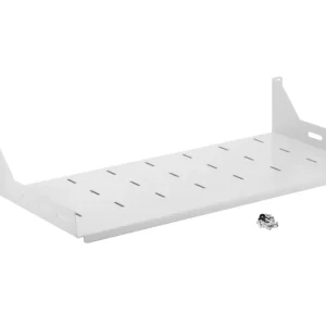 Feste Ablage für 19" RACK-Schrank 2U 220 mm Grau