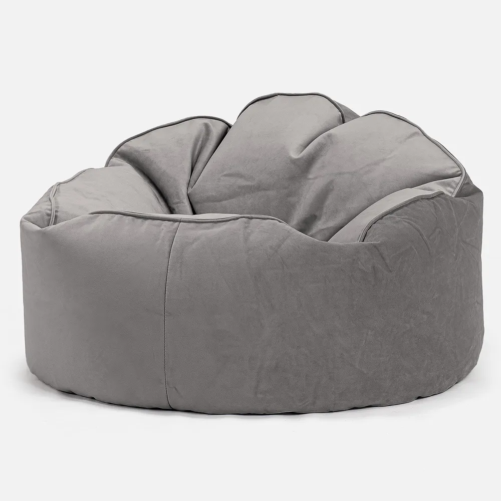 Archi Sitzsack - Samt Silber