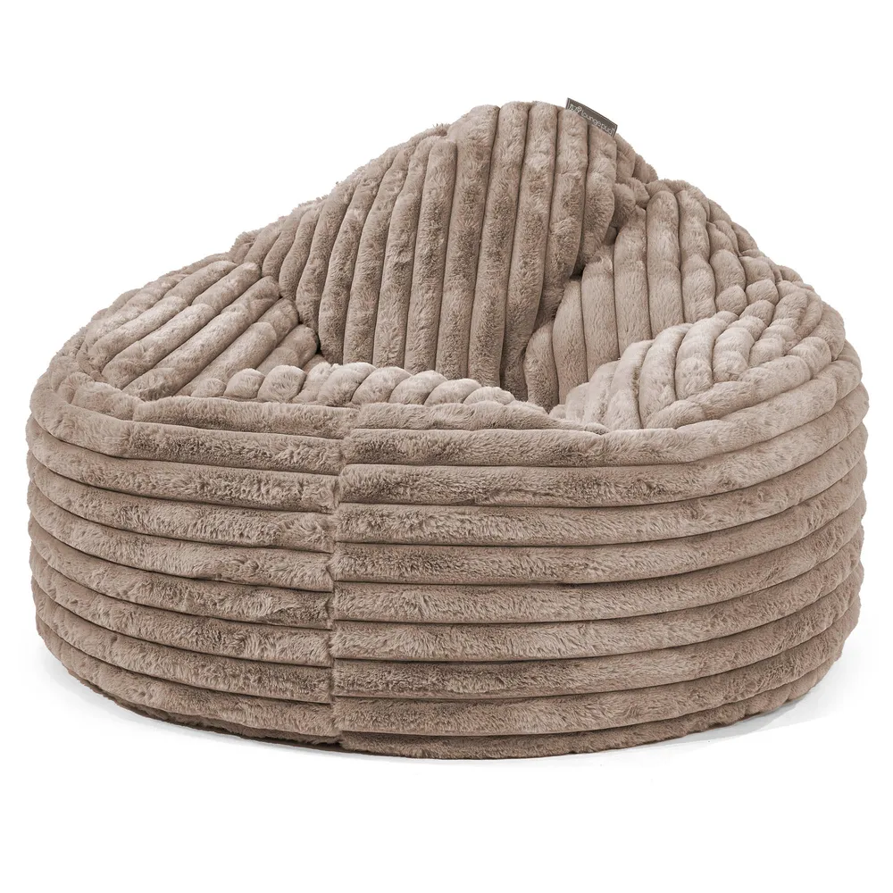 Archi Sitzsack - Ultra Plüsch Cord Nerzfarben