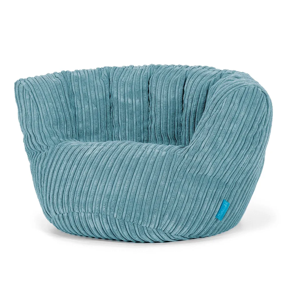Charles Vintish Kinder Sitzsack 2-6 Jahre - Cord Türkis
