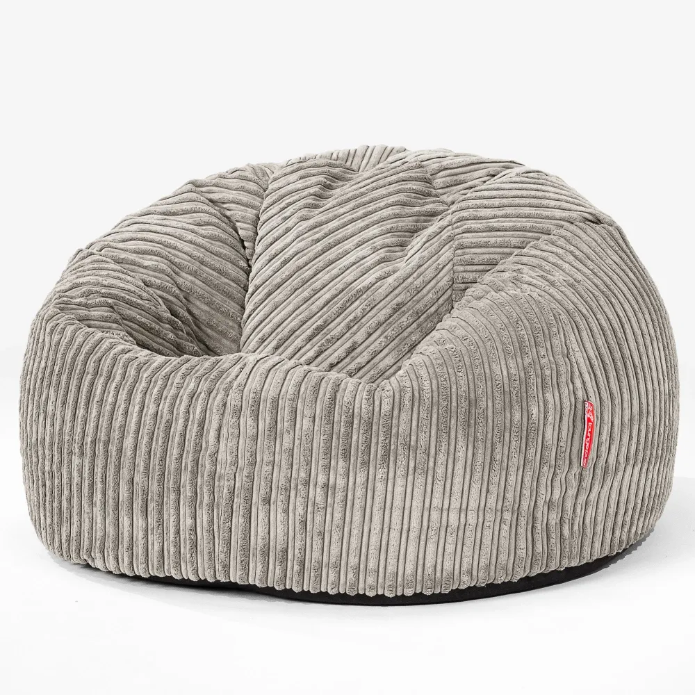 CloudSac 200 XXL Memory-Schaum Kinder Sitzsack 2-12 jahren - Cord Nerzfarben