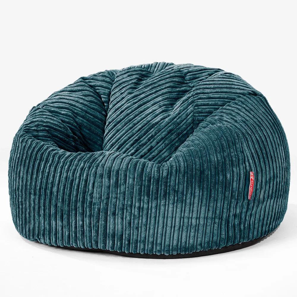 CloudSac 200 XXL Memory-Schaum Kinder Sitzsack 2-12 jahren - Cord Blaugrün