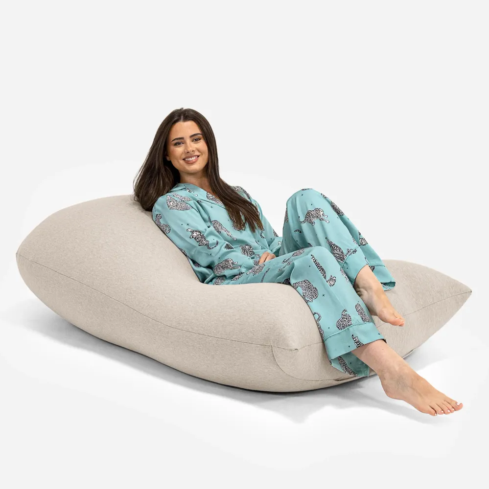 Grande XL Sitzsack - Elastische Baumwolle Nerzfarben