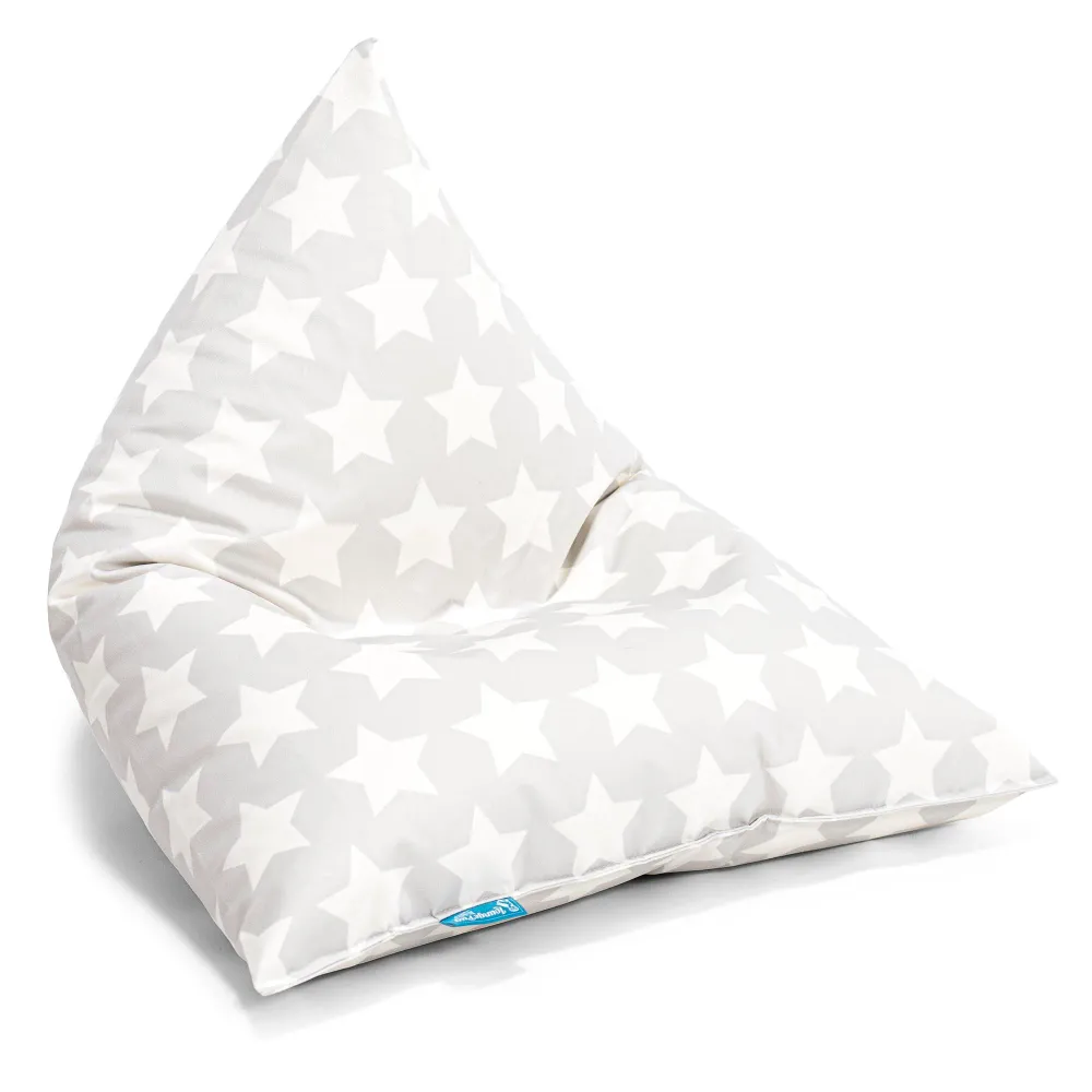 Kinder Sitzsack Gaming 1-6 jahren - Druck Grau Star