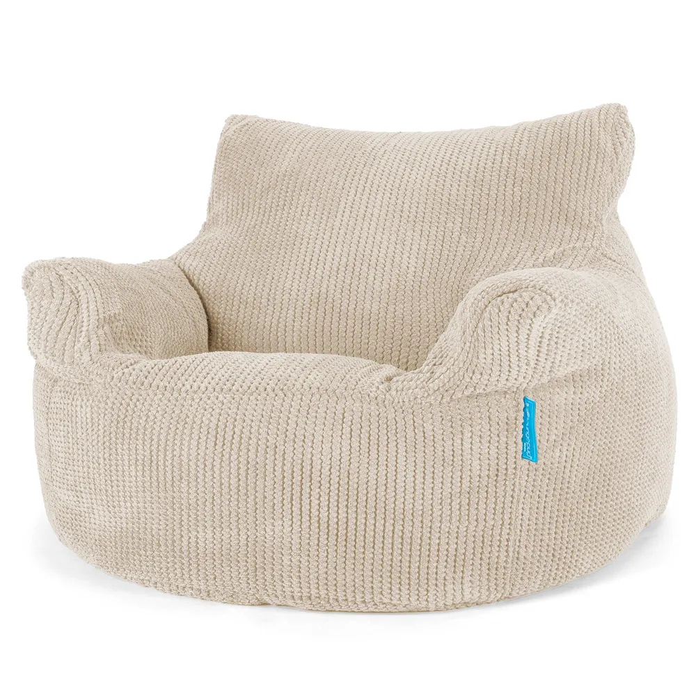Kindersessel Sitzsack 3-8 jahren - Pom-Pom Creme