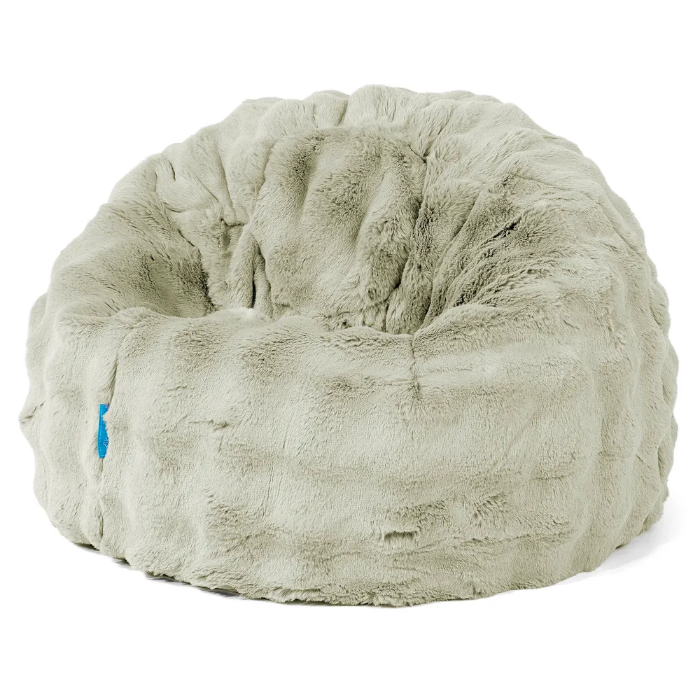 Klassicher Kindersessel Sitzsack 1-5 jahren - Bubble Pelz Salbeigrün