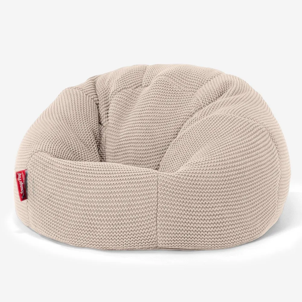 Klassicher Kindersessel Sitzsack 1-5 jahren - Ellos Grobgestrickt Creme