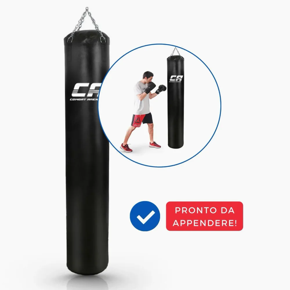 Langer Sack Combat Arena Training PRO 60 Kg Schwarz