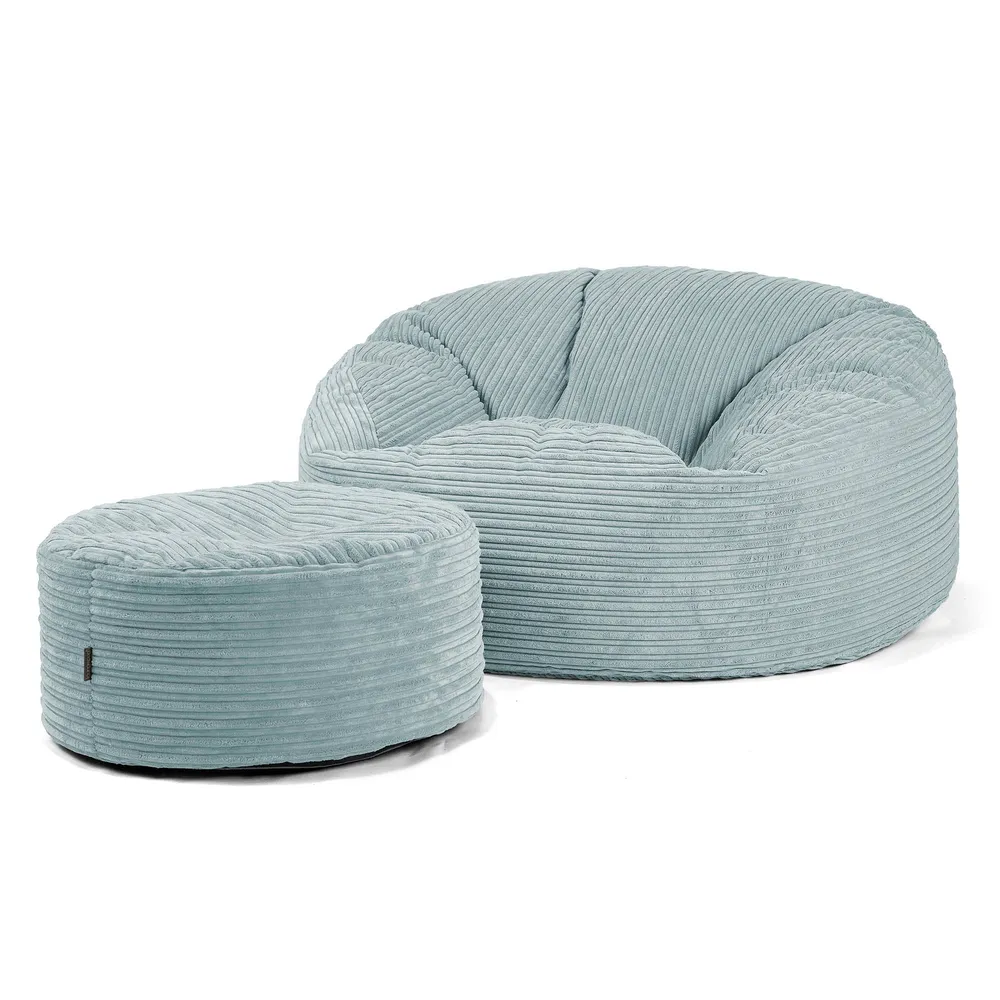 Mammoth Sofa Sitzsack XXL - Cord Mintgrün