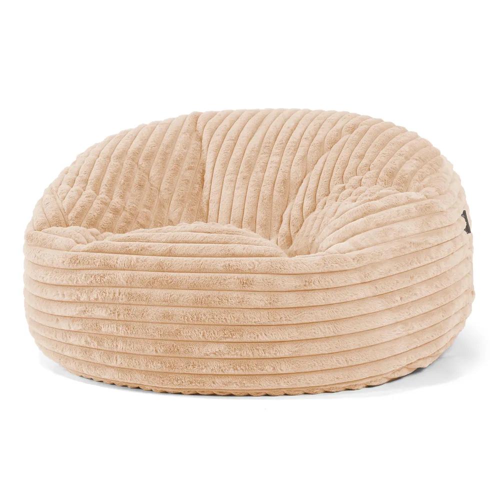 Mammoth Sofa Sitzsack XXL - Ultra Plüsch Cord Pfirsich