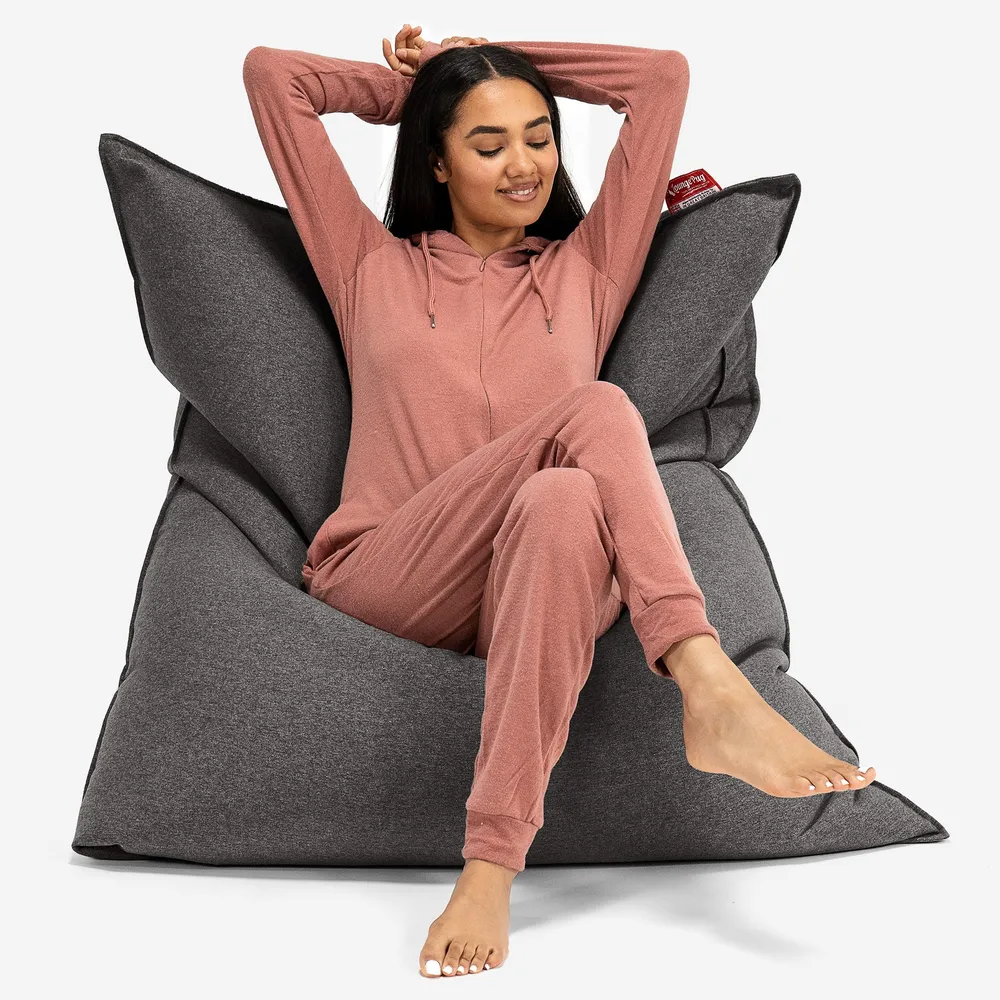 Sitzsack XXL - Interalli Wolle Grau
