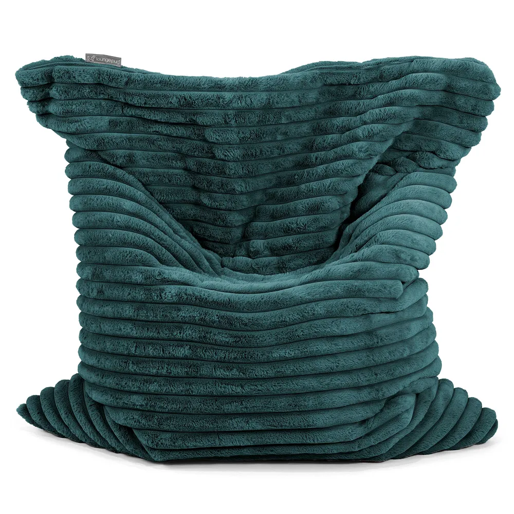 Sitzsack XXL - Ultra Plüsch Cord Blaugrün