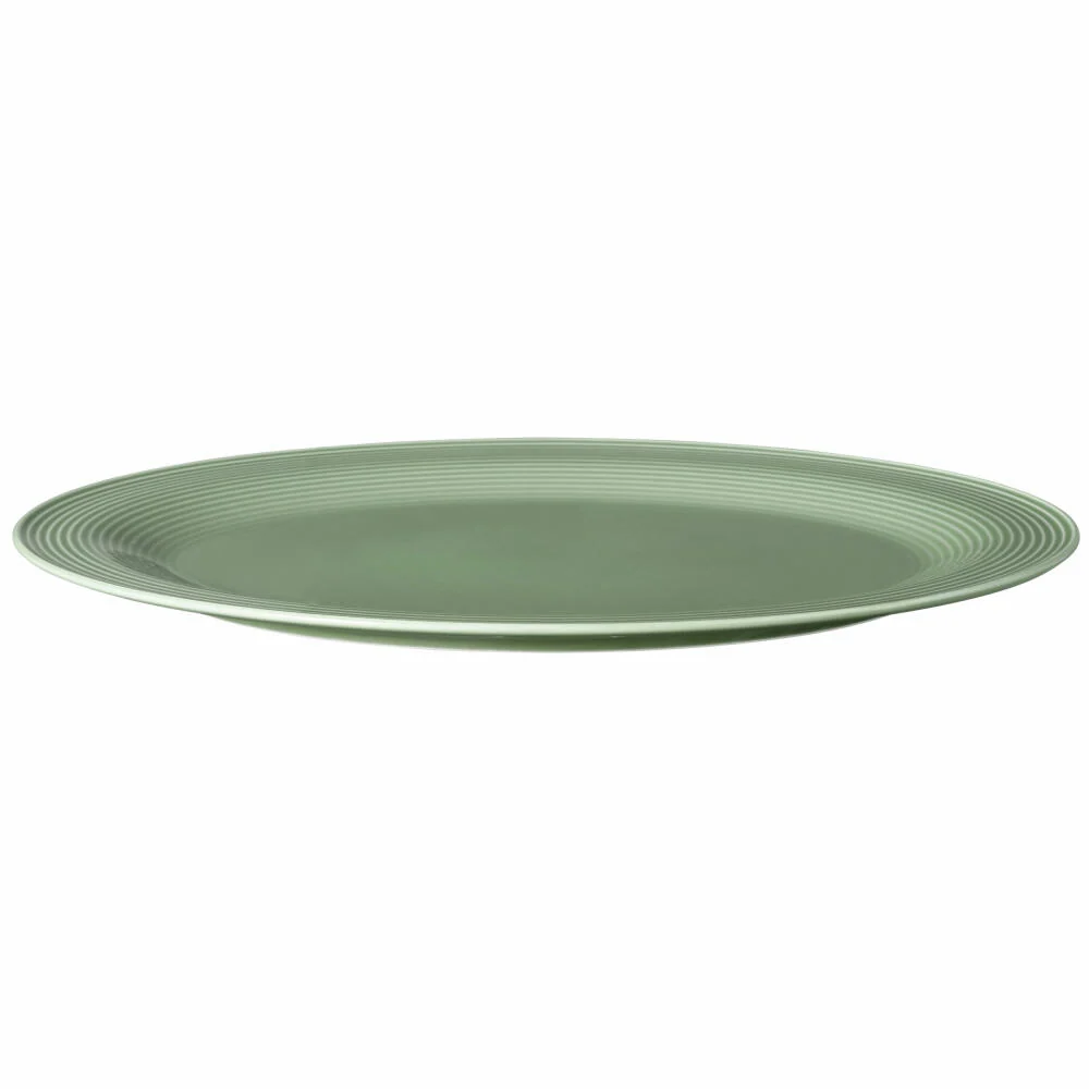 Seltmann Weiden Beat Platte, Servierplatte, Servierteller, Porzellan, Salbeigrün, 35 x 28 cm, 001.771399