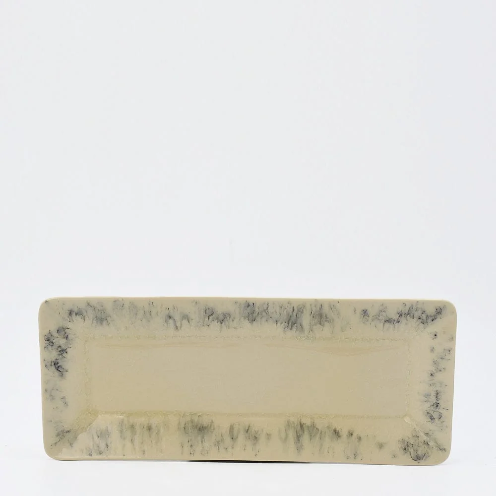 Servierplatte aus Steingut "Madeira" - Creme