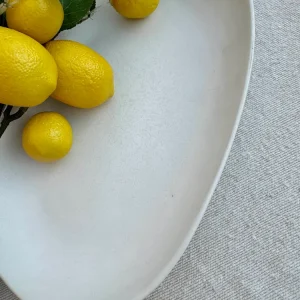 Servierplatte CANILLA weiß matt