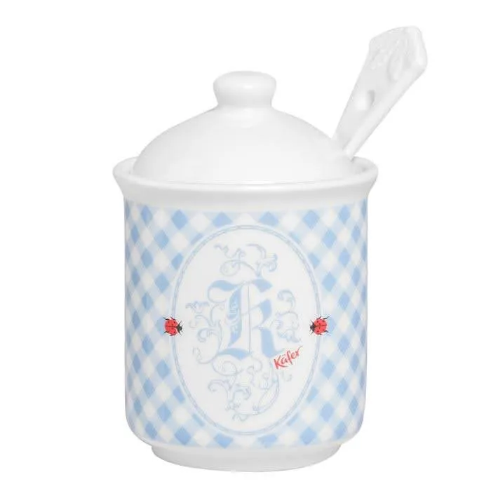 Bayern Senftöpfchen mit Löffel "K"