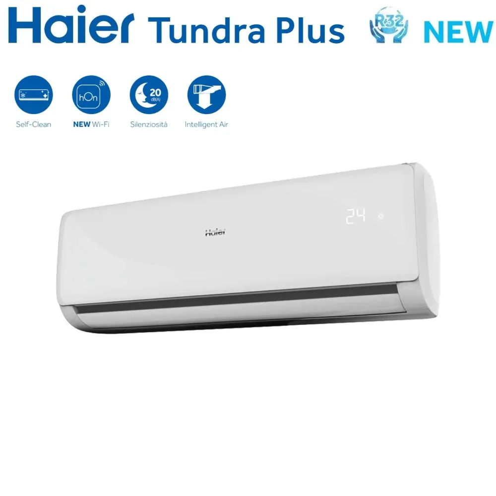 Climatizzatore Condizionatore Haier Dual Split Inverter serie TUNDRA PLUS 9+12 con 2U40S2SM1FA R-32 Wi-Fi Integrato 9000+1...