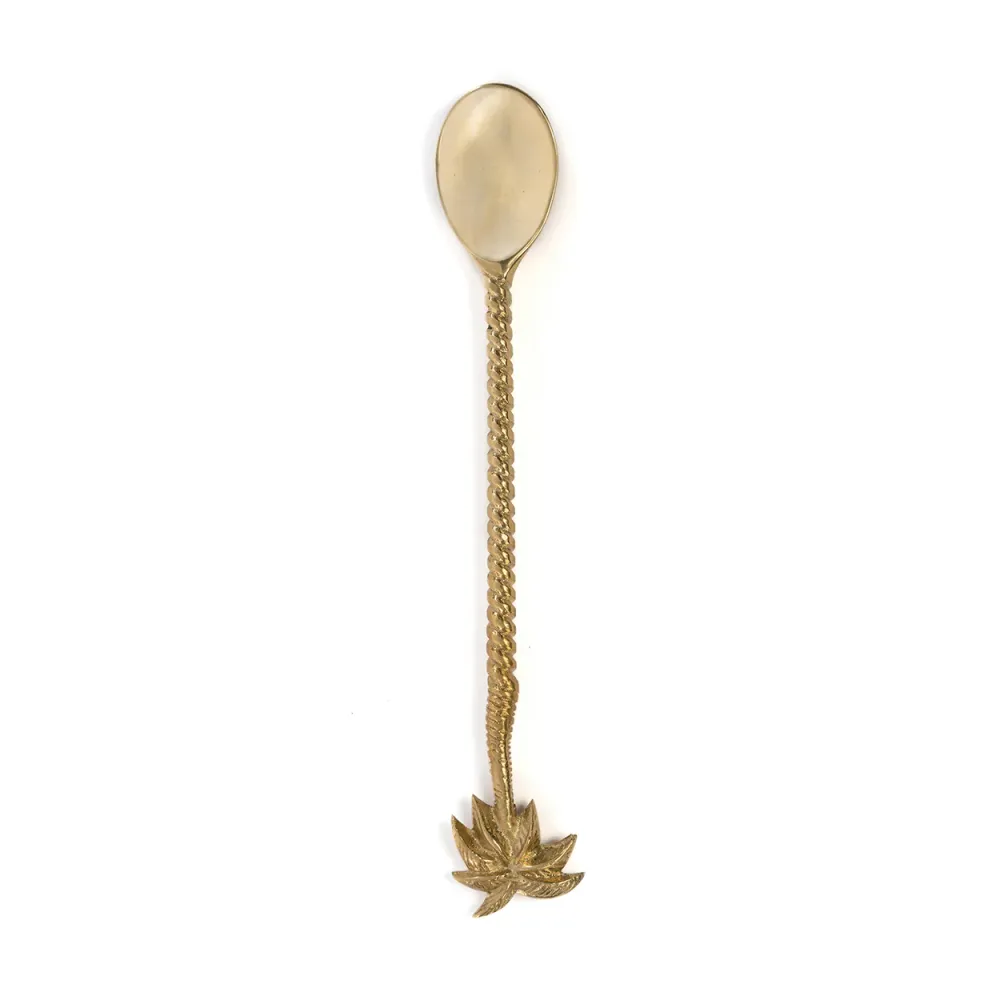 Der Palm Tree Langer Löffel - Gold