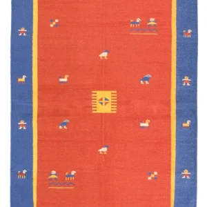 Kelim Teppich - Trendy - 200 x 140 cm - mehrfarbig