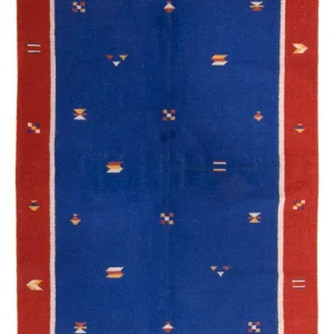 Kelim Teppich - Trendy 240 x 170 cm - dunkelblau