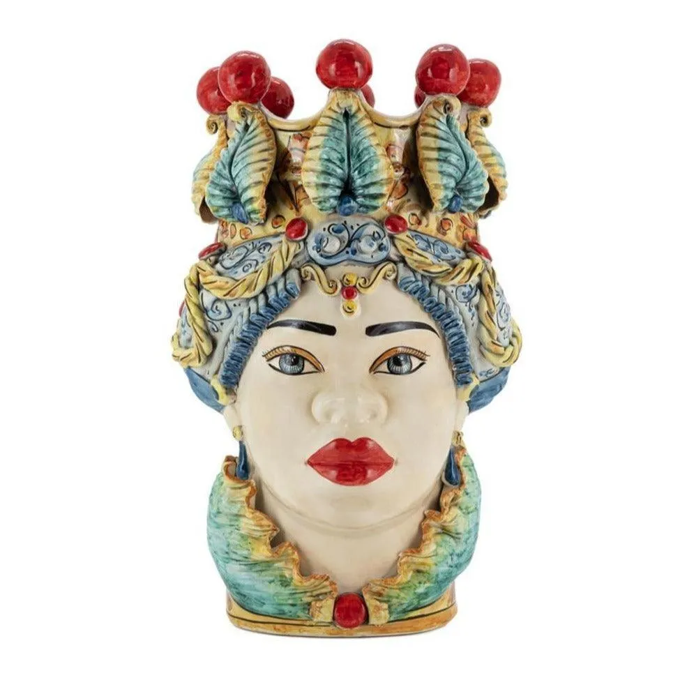 Abhika Vase Teste di Moro Lady Big Traditional | H 48 cm