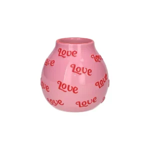Artisan, Vase, Love, S, rosa/rot