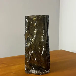 Bark Vase grau Glas von Margit Brandt