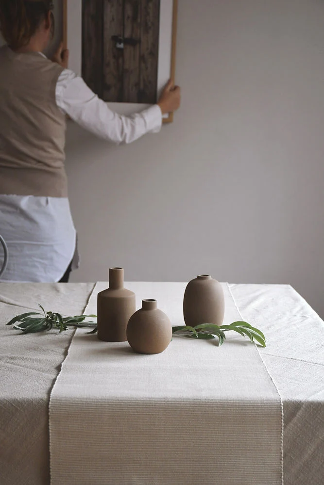 Bauchige Vase Albacken Braun