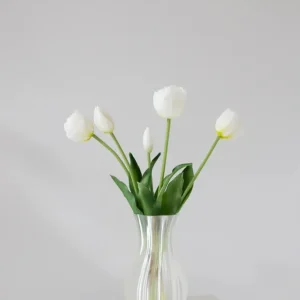Bloom Objects - Artificial Layered Tulips White 02-174 - White