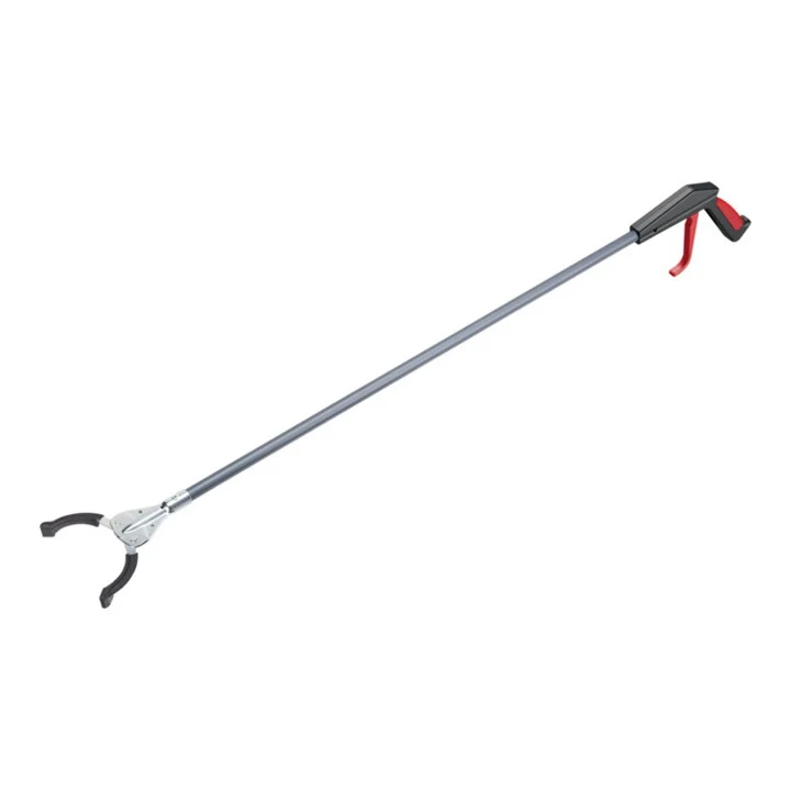 B-Ware Flora Abfallgreifzange Müllgreifer Greifhilfe 105cm Eloxiertes Aluminium