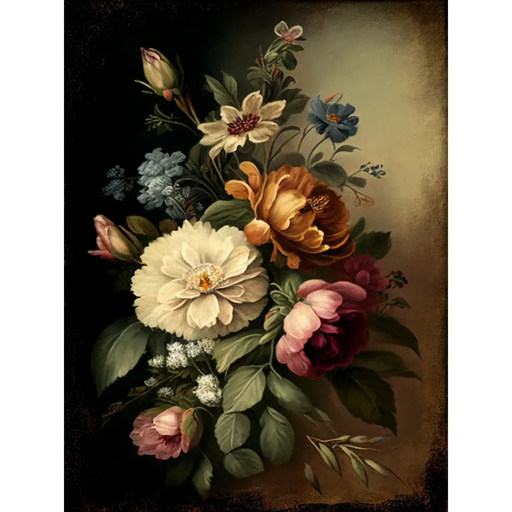Diamond Painting Blumen Vase - Blumen & Pflanzen - Vollständig Abdeckend
