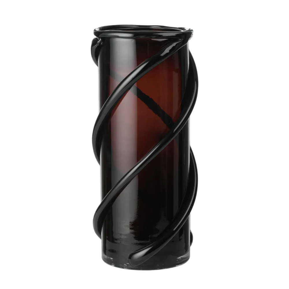 ENTWINE Vase Dunkelbernstein