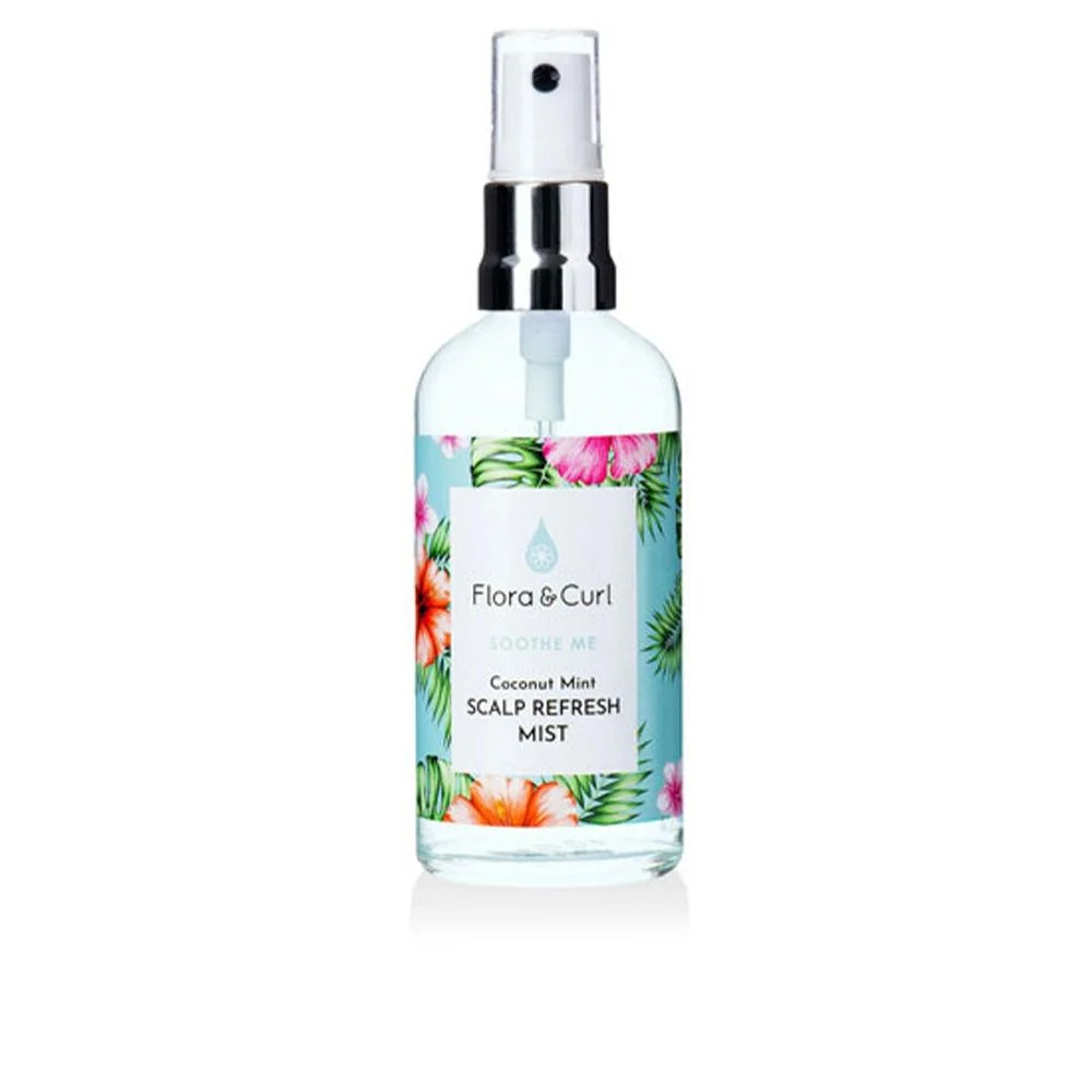 Flora And Curl Soothe Me Kokosnuss Minze Kopfhaut Erfrischungsspray Natürliche Kopfhaut Beruhigung